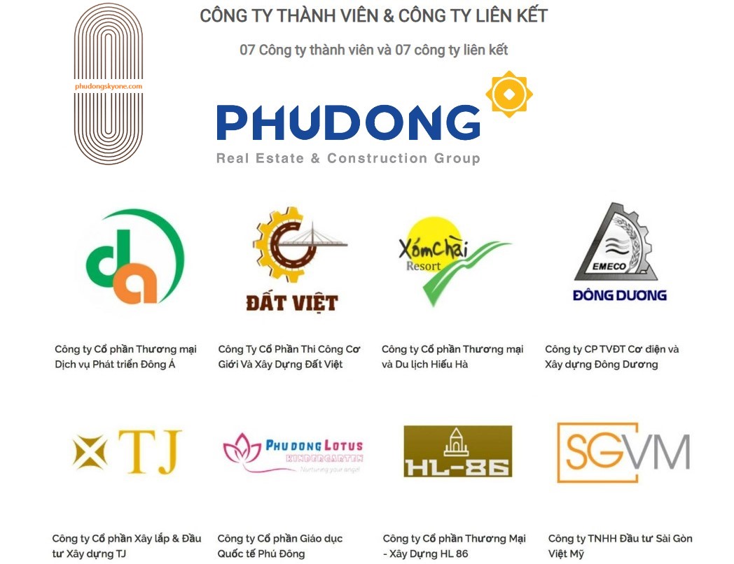 Hệ thống công ty thành viên Phú Đông Group