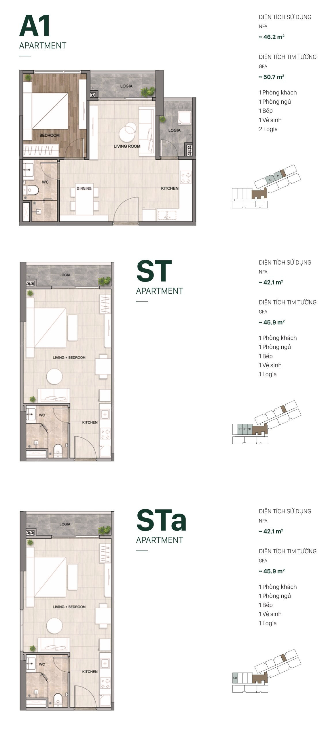 Mặt Bằng Căn Hộ Setia Gardens Residences 1