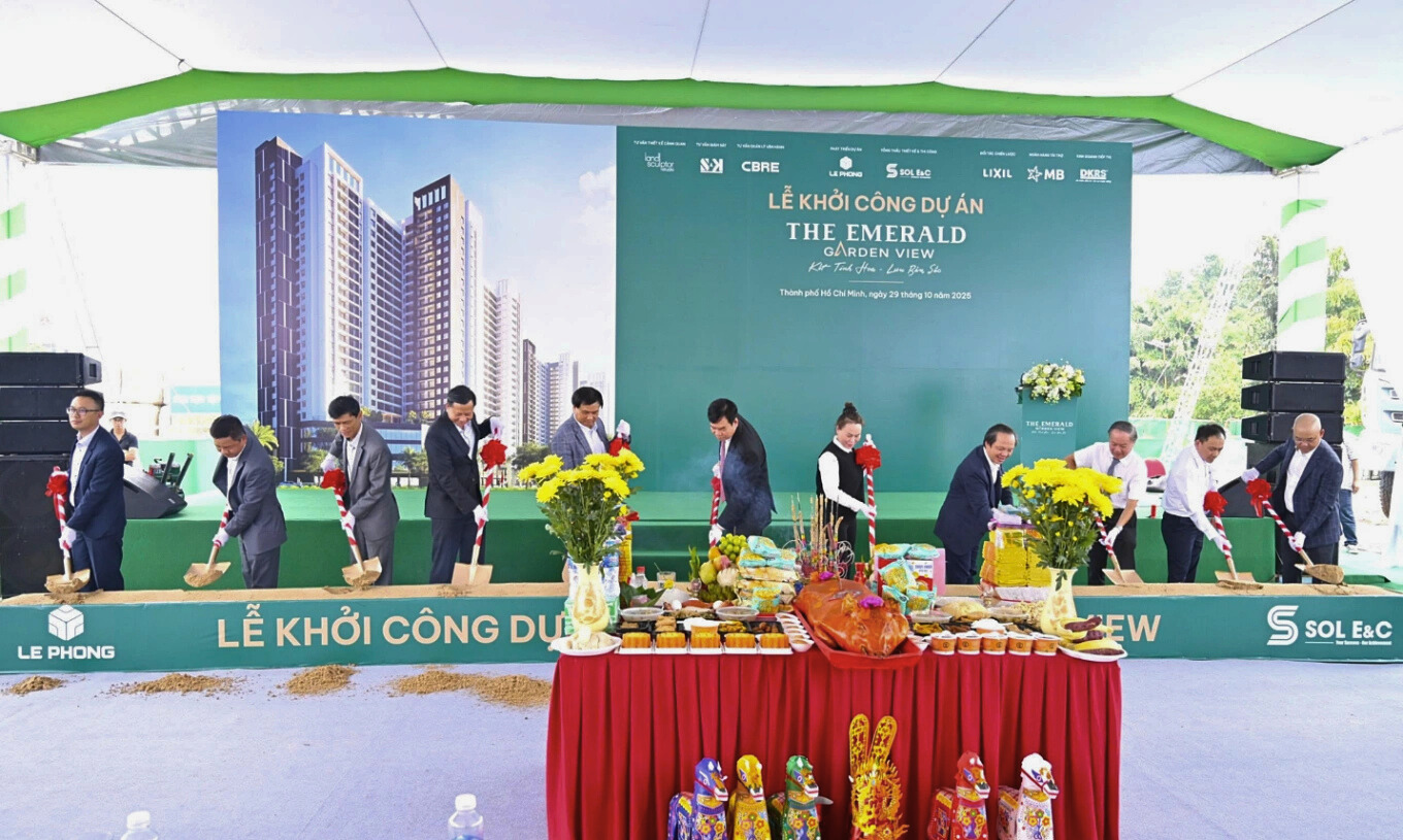 Lễ bắt đầu xây dựng dự án The Emerald Garden View diễn ra đúng theo lịch trình dự kiến