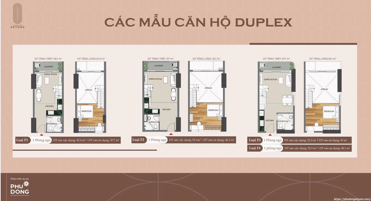 Thiết Kế Căn Hộ Duplex Tại Dự án Phú Đông Sky One