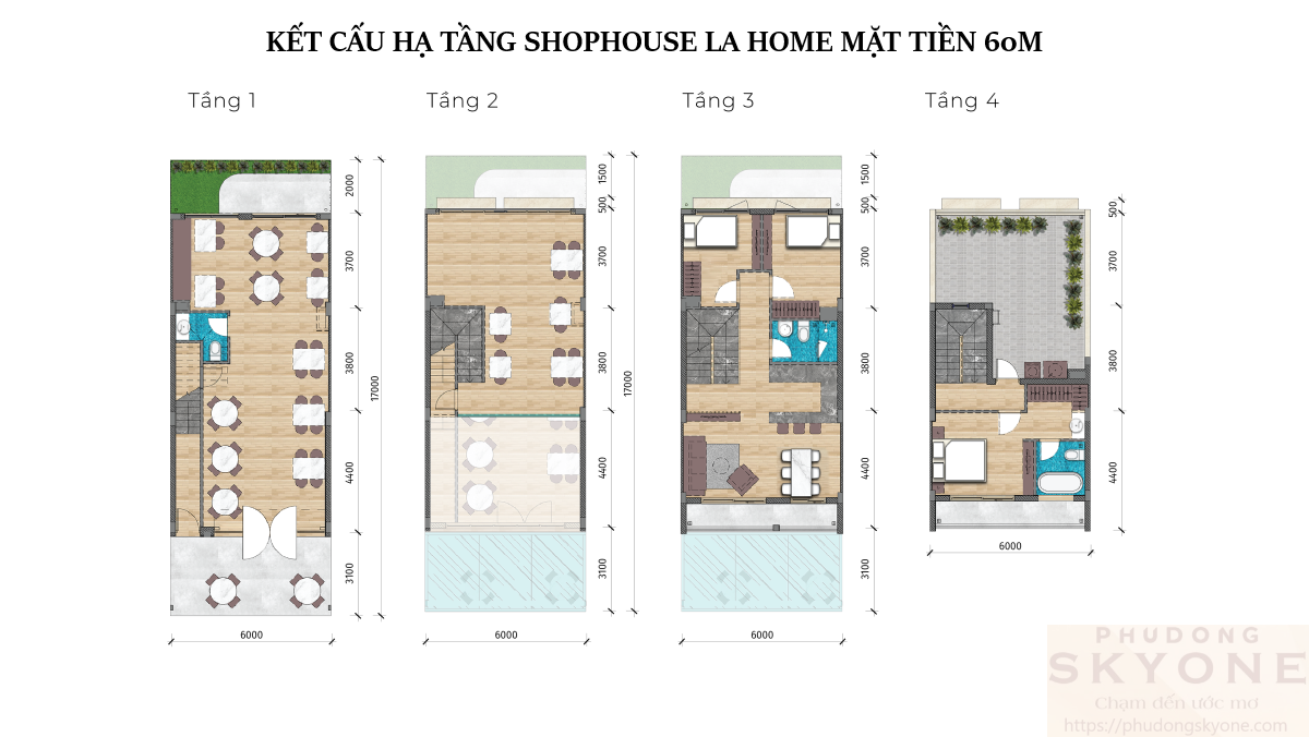 Thiết Kế Thông Minh Của Shophouse La Home Long An Lộ Giới 60m