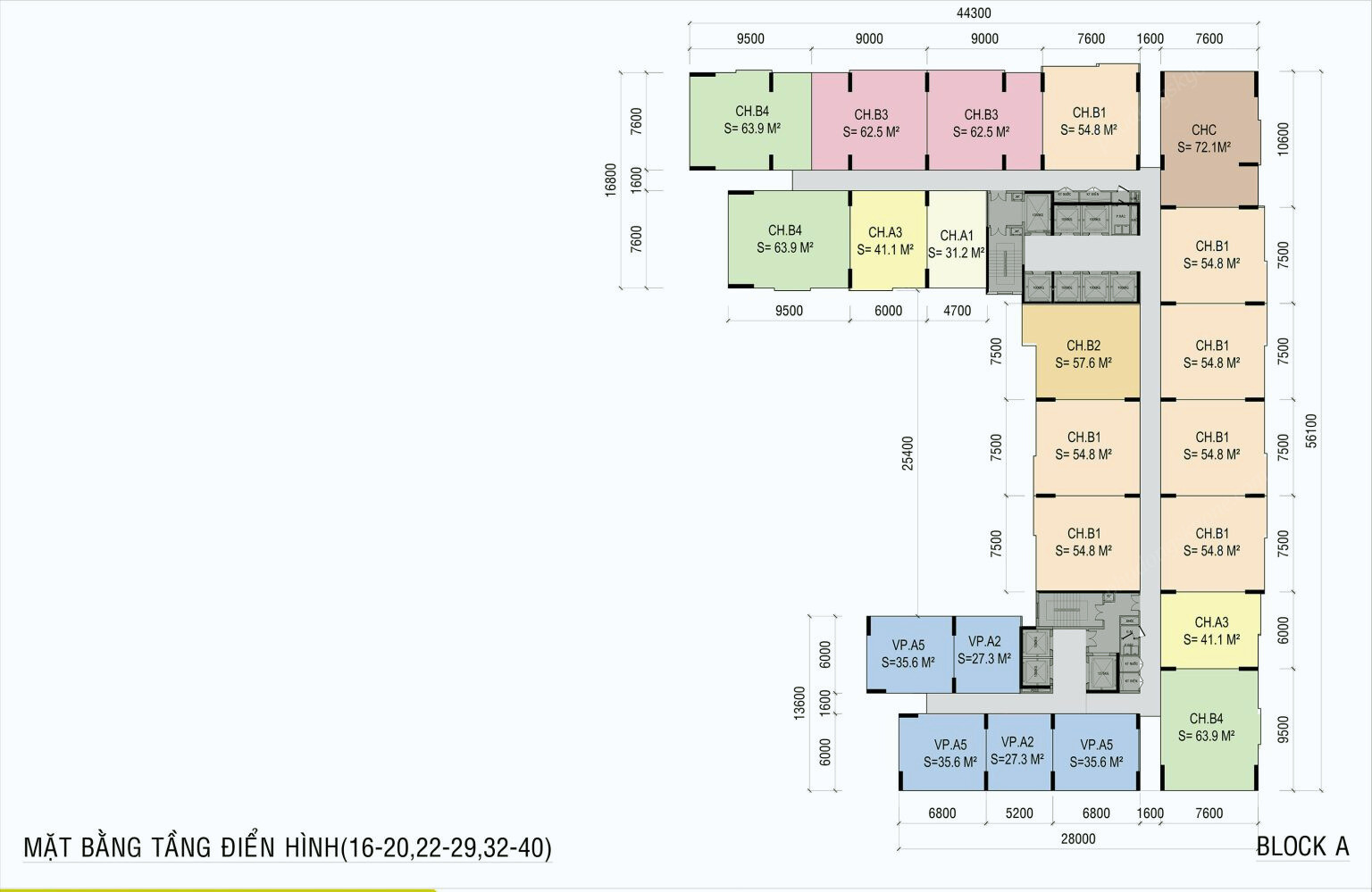 Mặt bằng Ava Center điển hình (1)