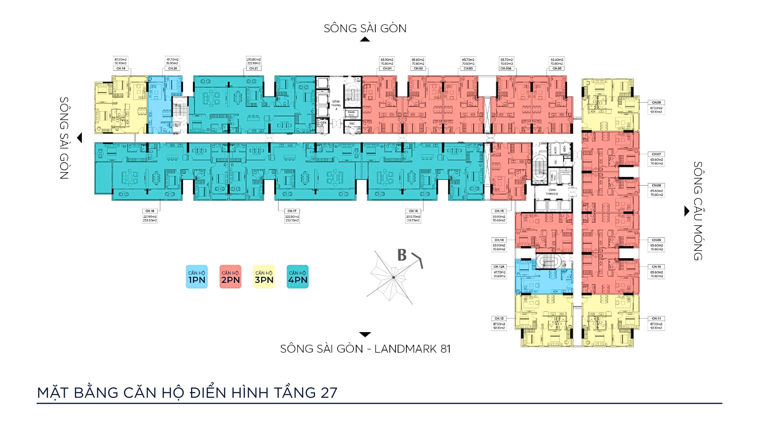 Mặt bằng Symlife tầng 27