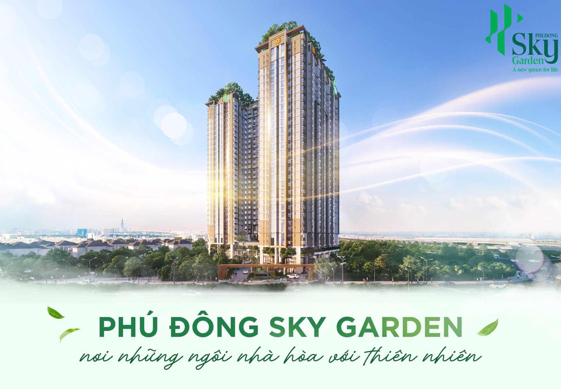 Phối cảnh khu căn hộ Phú Đông Sky Garden