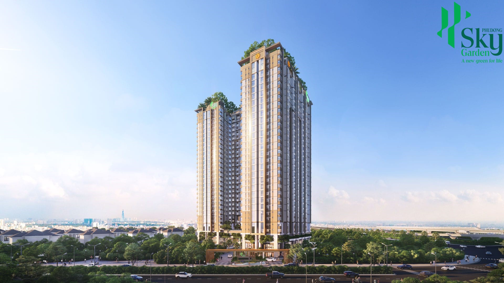 Phối cảnh khu căn hộ Phú Đông Sky Garden