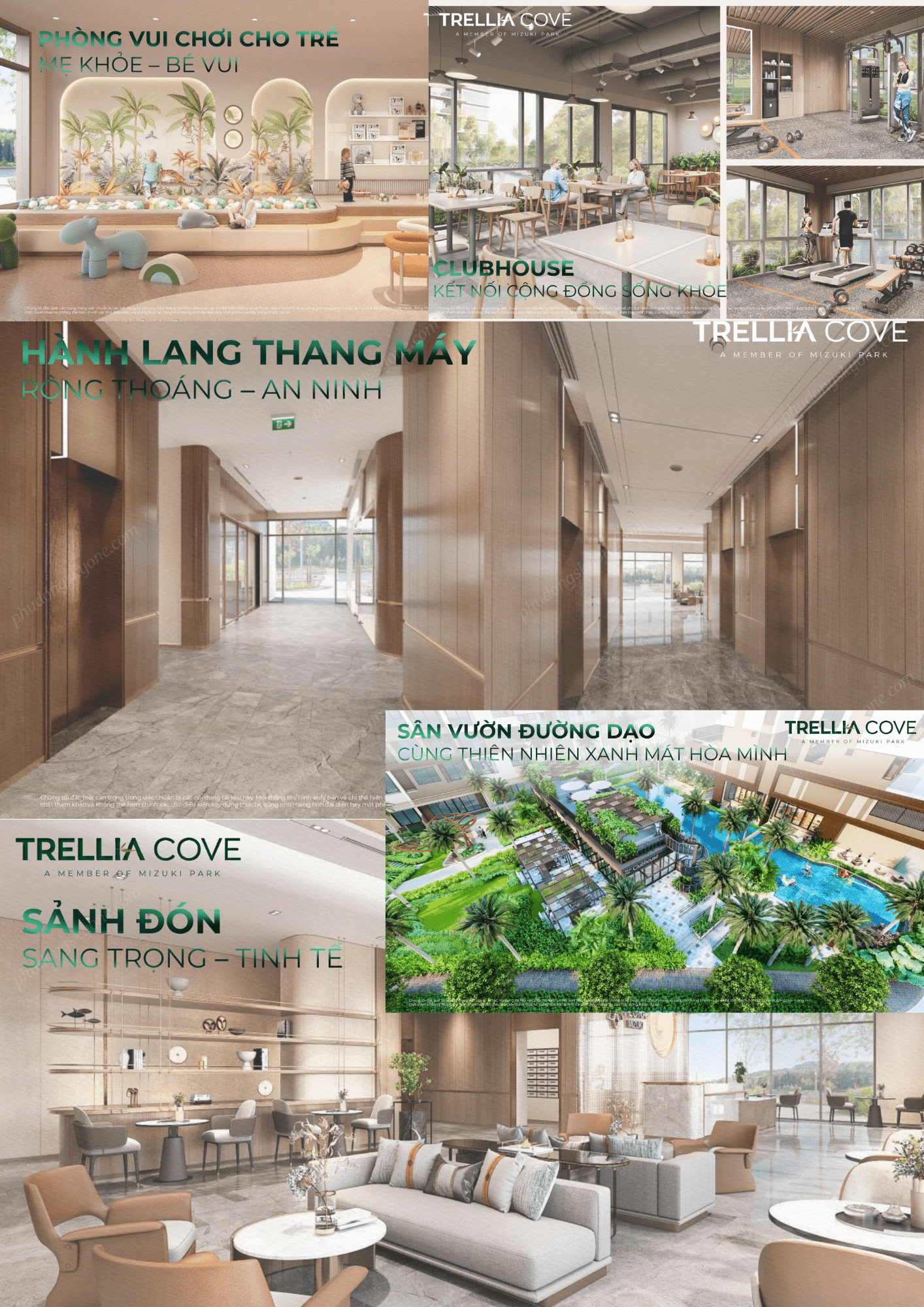 Tiện ích Nội Khu Căn Hộ Trellia Cove